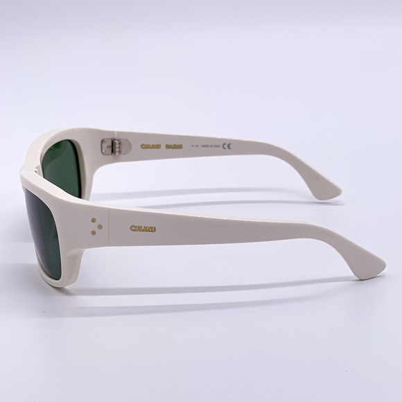 NEW CELINE CL40079I 25N SQUARE WHITE GREEN SUNGLASSES CELINE CL 40079I - Picture 5 of 11